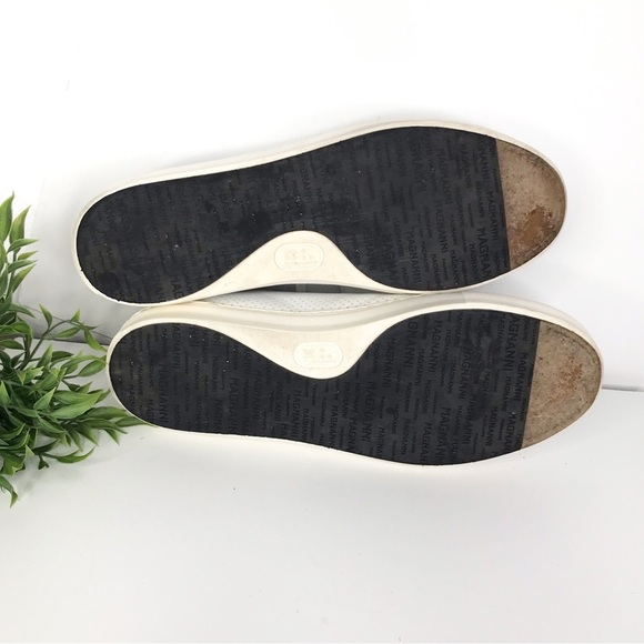 MAGNANNI Costa Lo Leather Perforated Sneakers 12 - Picture 8 of 9